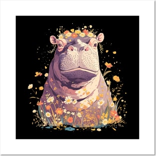 hippopotamus Posters and Art